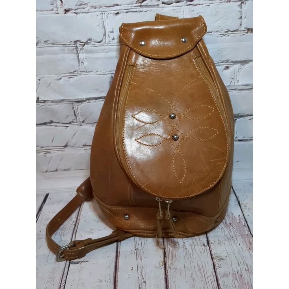 American West Leather‎ Sling Backpack